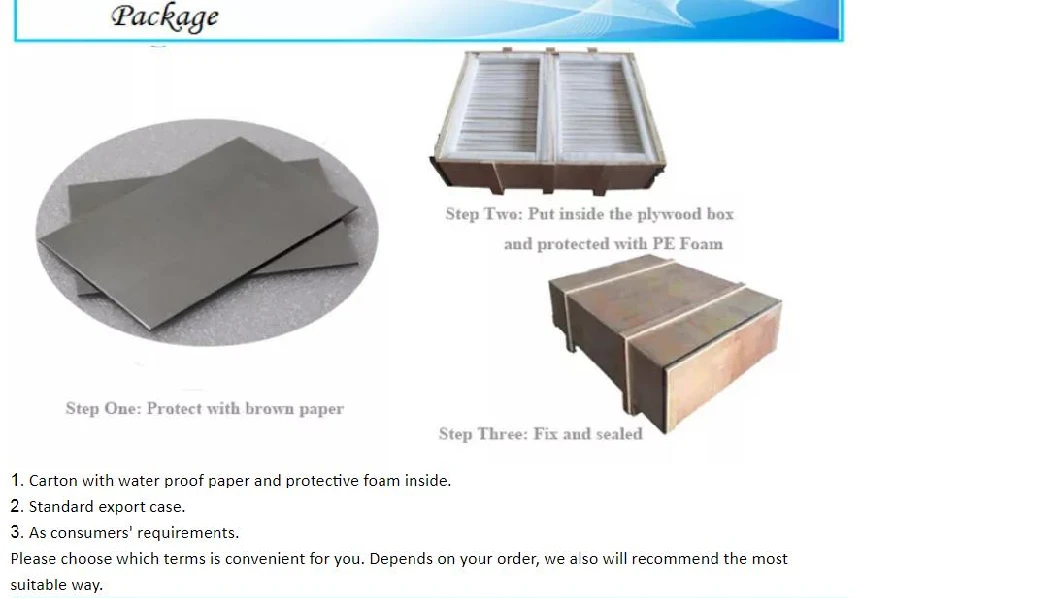 Hot Sale Heat Plate Molybdenum Foil with Molybdenum Concentrate